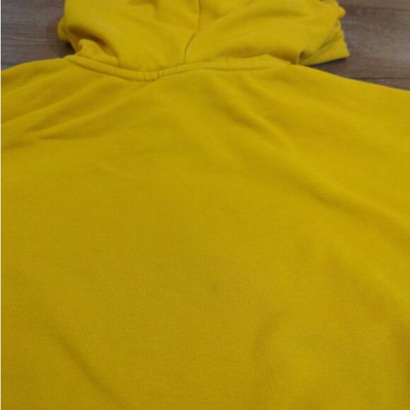 Nike Dri-Fit Standard Issue CV0864 Yellow Gold Hoodie Men's Small Zipper Pocket - Picture 7 of 8